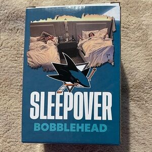 San Jose Sharks 2025 Sleepover Bobblehead SGA Macklin Celebrini & Will Smith